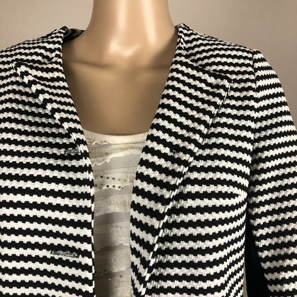 👛 (ANY 2/$20) TRISISTO Femme Brand Stretchy Black & White Jacket Big Buttons S… - Picture 4 of 12